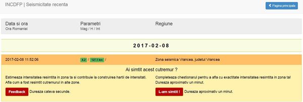 Cutremur - Sputnik Moldova
