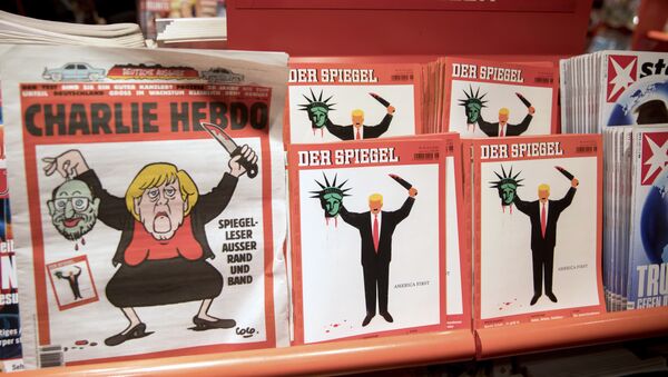 Обложка немецкой версии журнала Charlie Hebdo с Ангелой Меркель - Sputnik Молдова