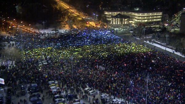 Митинг в Бухаресте - Sputnik Молдова