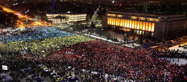 Proteste la Bucureşti - Sputnik Молдова