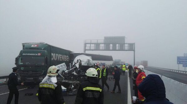 Accident rutier produs la 2 km de Nădlac, în sensul de intrare spre România Accident rutier produs la 2 km de Nădlac, în sensul de intrare spre România - Sputnik Moldova-România
