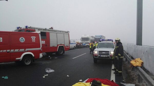 Accident rutier produs la 2 km de Nădlac, în sensul de intrare spre România Accident rutier produs la 2 km de Nădlac, în sensul de intrare spre România - Sputnik Moldova-România