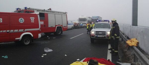 Accident rutier produs la 2 km de Nădlac, în sensul de intrare spre România Accident rutier produs la 2 km de Nădlac, în sensul de intrare spre România - Sputnik Moldova