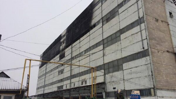 Здание склада, горевшего в ноябре 2016 года в столичном секторе Чеканы - Sputnik Молдова