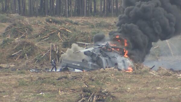 Второй пилот сам смог покинуть горящий вертолет после крушения в Рязани - Sputnik Молдова