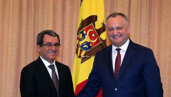 Președintele Igor Dodon și viceministrul turc de Externe, Ahmet Yildiz - Sputnik Moldova