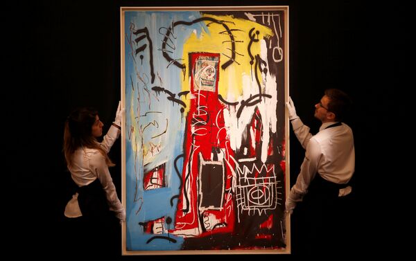 Работа американского художника Жан-Мишеля Баскии Без названия (Одноглазый) станет главным лотом вечерних торгов произведениями современного искусства Sotheby's в Лондоне. - Sputnik Молдова