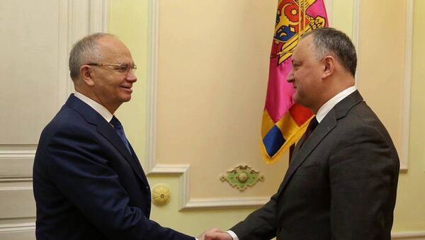 Igor Dodon a avut o întrevedere cu Farit Muhametșin, Ambasador Extraordinar şi Plenipotenţiar al Federaţiei Ruse în Republica Moldova - Sputnik Moldova