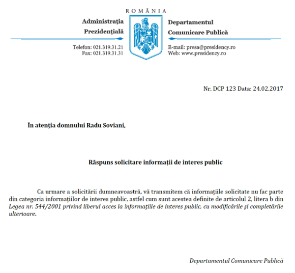 Răspunsul lui Iohannis Răspunsul lui Iohannis - Sputnik Moldova-România