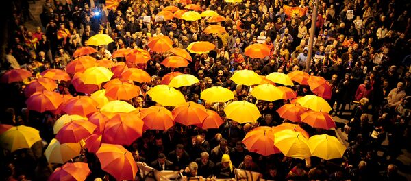 Протесты в Скопье против соглашения, которое гарантирует более широкое использование албанского языка - Sputnik Moldova-România