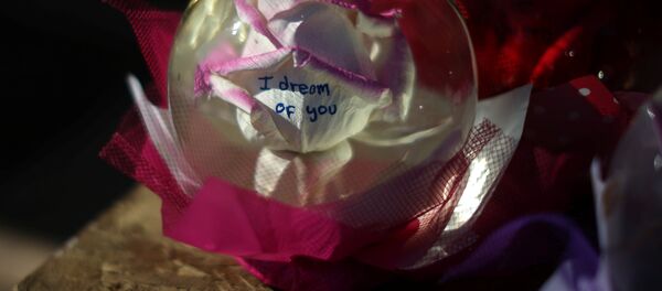 Роза в стеклянном шаре в магазине с подарками на День Святого Валентина в Лос-Анжелесе, США Роза в стеклянном шаре в магазине с подарками на День Святого Валентина в Лос-Анжелесе, США - Sputnik Молдова