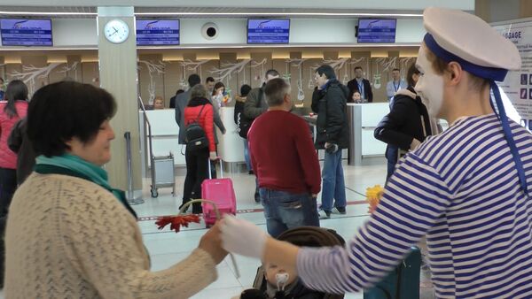Международный женский день отметили в аэропорту - Sputnik Молдова