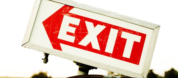Exit sign - Sputnik Moldova-România