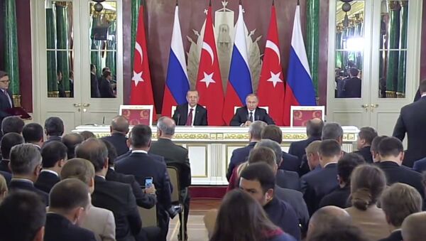 Пресс-конференция Путина и Эрдогана по итогам переговоров в Москве - Sputnik Молдова