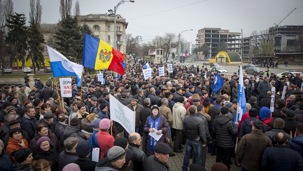 Протест железнодорожников - Sputnik Moldova