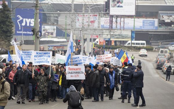 Протест железнодорожников - Sputnik Молдова