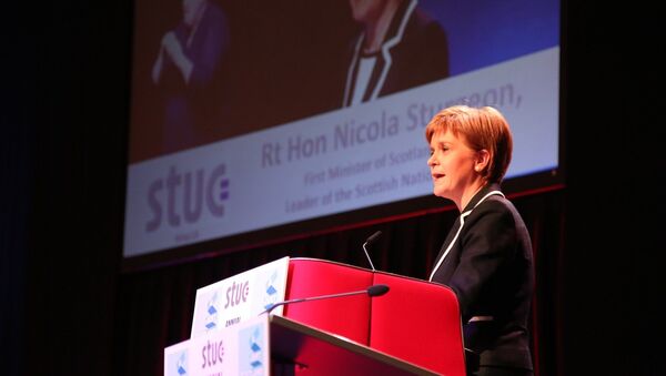 First Minister of Scotland Nicola Sturgeon at the STUC in Dundee. - Sputnik Moldova-România