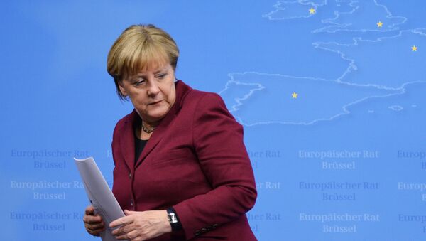 Angela Merkel la summit-ul UE - Sputnik Moldova-România
