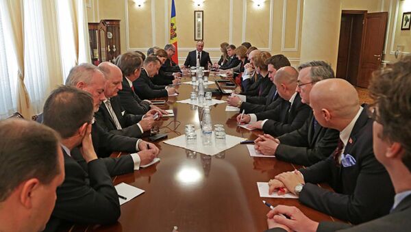 Igor Dodon a avut o întrevedere cu ambasadorii statelor-membre ale Uniunii Europene, acreditați la Chișinău - Sputnik Молдова