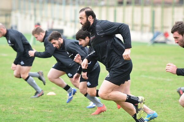 Подготовка сборной Грузии по регби к матчу с румынами Подготовка сборной Грузии по регби к матчу с румынами - Sputnik Молдова