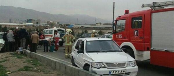 Цепная авария в Иране Цепная авария в Иране - Sputnik Молдова