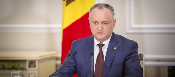 Igor Dodon, prezintă raportul de activitate a 100 de zile de la investirea în funcție - Sputnik Moldova