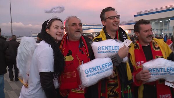 Как встретили футбольных фанатов из Бельгии в Сочи - Sputnik Молдова