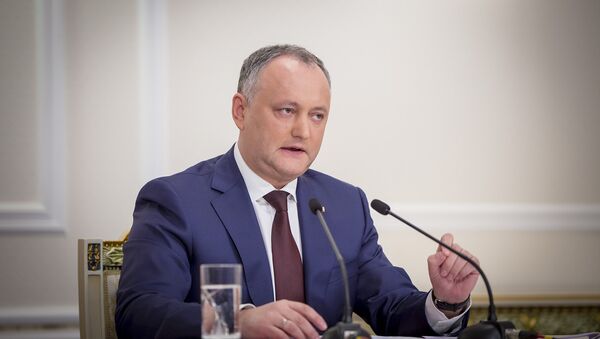 Igor Dodon, prezintă raportul de activitate a 100 de zile de la învestirea în funcție - Sputnik Moldova