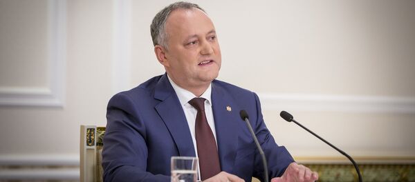 Igor Dodon, prezintă raportul de activitate a 100 de zile de la învestirea în funcție - Sputnik Moldova
