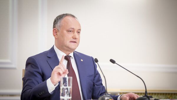 Igor Dodon, prezintă raportul de activitate a 100 de zile de la învestirea în funcție - Sputnik Молдова