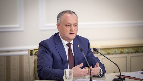 Igor Dodon, prezintă raportul de activitate a 100 de zile de la învestirea în funcție  - Sputnik Moldova