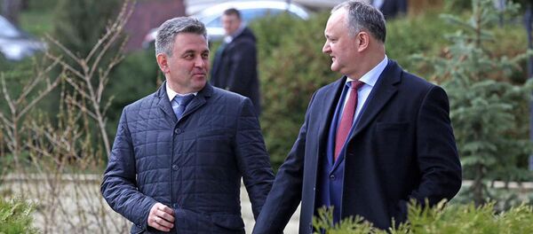 Встреча Игоря Додона с Вадимом Красносельским Встреча Игоря Додона с Вадимом Красносельским - Sputnik Молдова