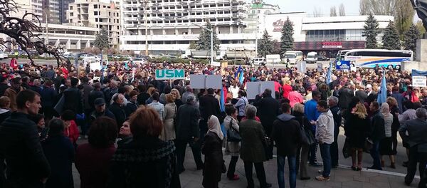 Протесты - Sputnik Молдова
