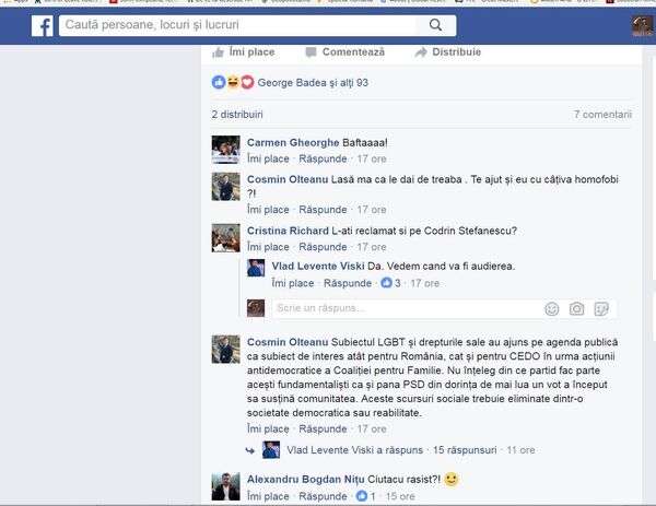 Captură ecran, comentarii Facebook Captură ecran, comentarii Facebook - Sputnik Moldova-România