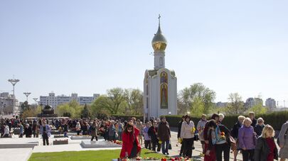 Митинг по случаю 73-й годовщины освобождения города Тирасполя