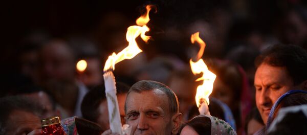 Пасхальное богослужение в храме Христа Спасителя в Москве Пасхальное богослужение в храме Христа Спасителя в Москве - Sputnik Moldova