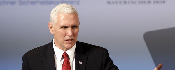 United States Vice President Mike Pence speaks during the Munich Security Conference in Munich, Germany - Sputnik Moldova