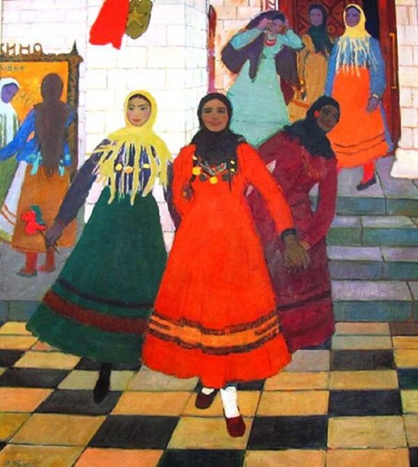 Картина Михаила Греку Девушки из Чадыр-Лунги - Sputnik Молдова