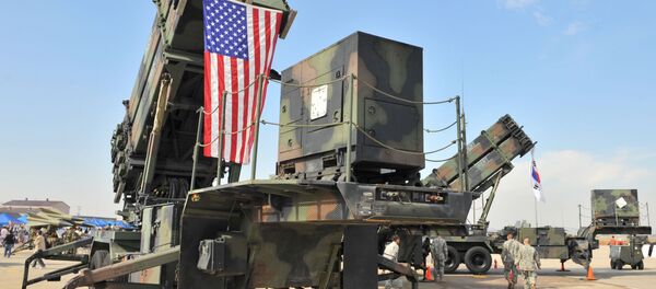 A US Army's Patriot Surface-to Air missile system is displayed during the Air Power Day at the US airbase in Osan, south of Seoul on October 12, 2008 - Sputnik Moldova