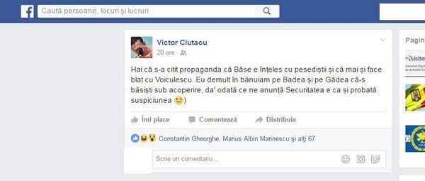 Postare Victor Ciutacu, captură ecran Postare Victor Ciutacu, captură ecran - Sputnik Moldova-România
