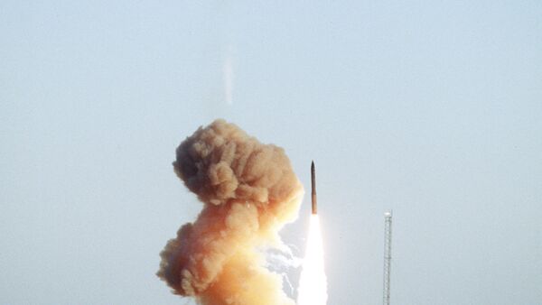 Eine Minuteman-3-Rakete im Test (Archiv) - Sputnik Moldova-România