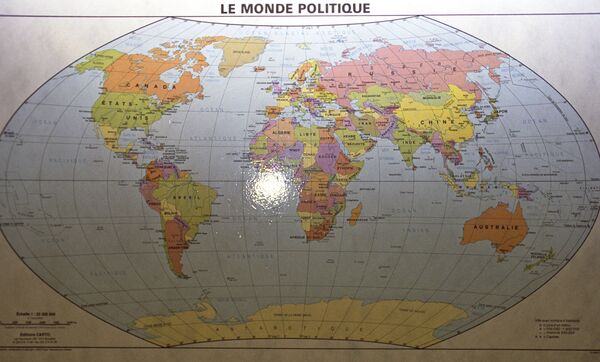 Политическая карта мира в здании штаб-квартиры НАТО Политическая карта мира в здании штаб-квартиры НАТО - Sputnik Молдова