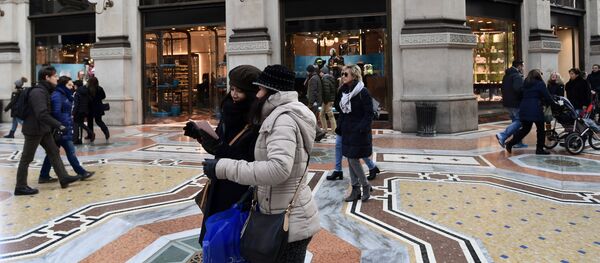 Торговый центр Galleria Vittorio Emanuele II в Милане - Sputnik Moldova-România