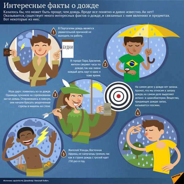 Интересные факты о дожде - Sputnik Молдова