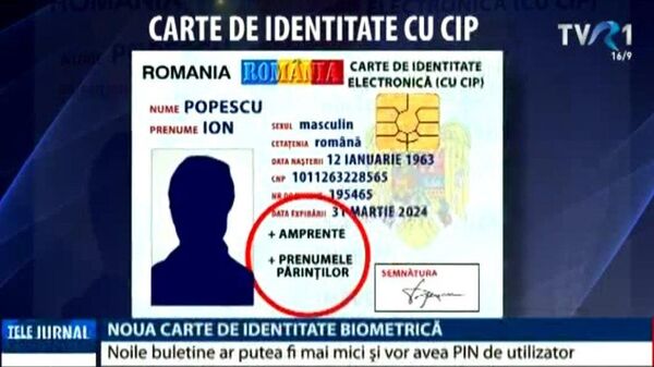 Noua carte de identitate Noua carte de identitate - Sputnik Moldova-România