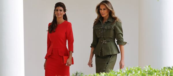 Хулиана Авада и Мелания Трамп встретились в Белом доме - Sputnik Moldova-România