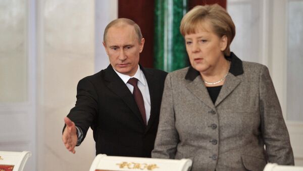 Russian-German bilateral talks in the Kremlin - Sputnik Moldova-România