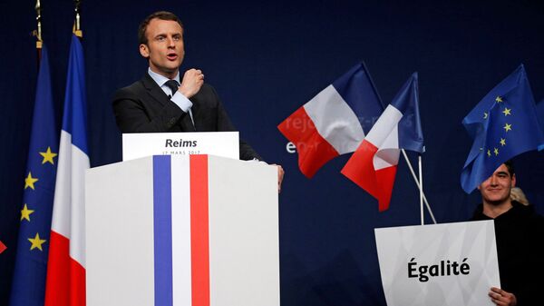 Кандидат в президенты Франции Эммануэль Макрон Кандидат в президенты Франции Эммануэль Макрон - Sputnik Молдова