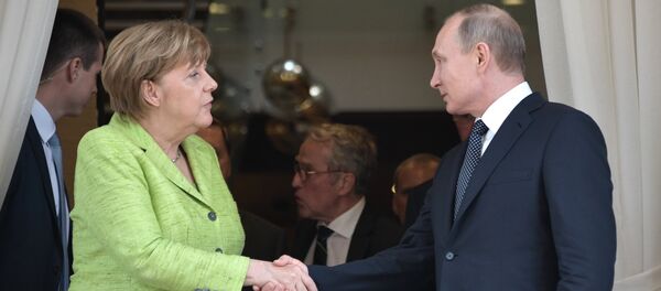 Переговоры президента РФ В. Путина с федеральным канцлером ФРГ А. Меркель - Sputnik Moldova