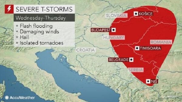 Prognoză stabilită de meteorologii de la Accuweather Prognoză stabilită de meteorologii de la Accuweather - Sputnik Moldova-România